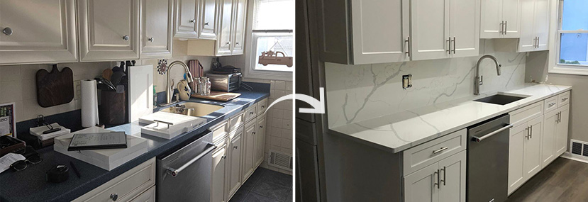 Beautiful Kitchen Cabinet Refacing Before and After