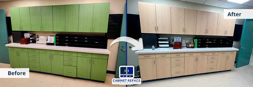 Cabinet Refacing in Hospital