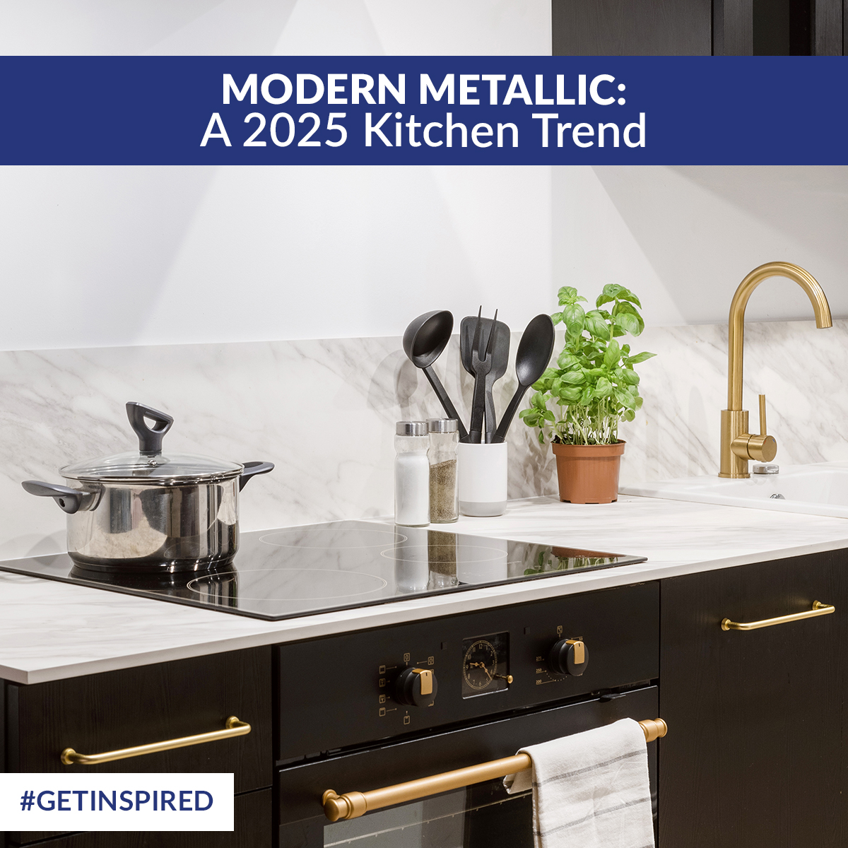 Modern Metallic: A 2025 Kitchen Trend