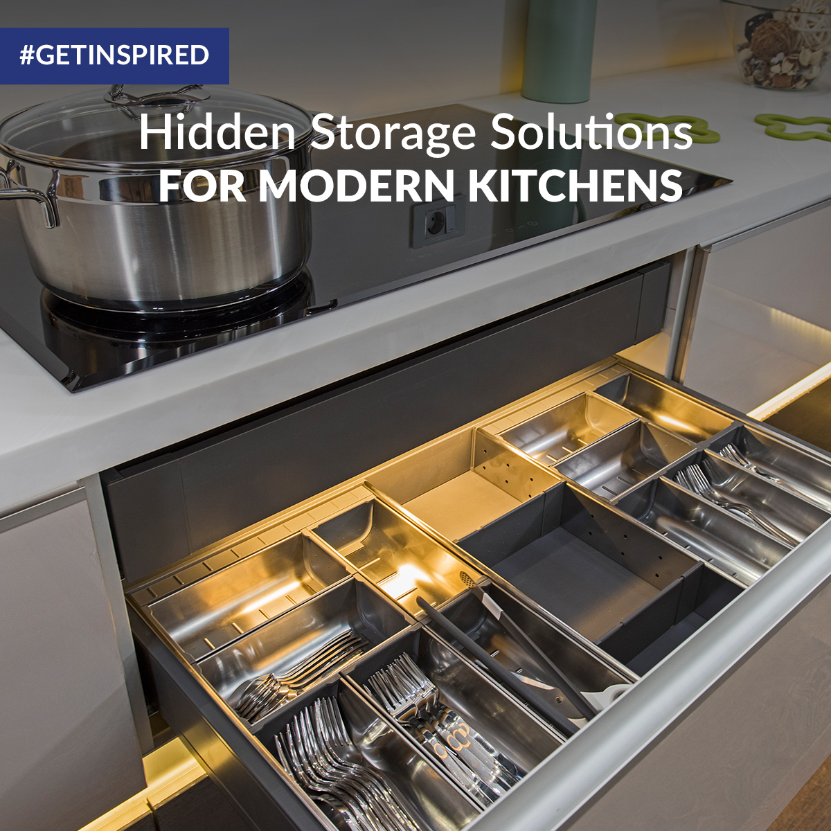 Hidden Storage Solutions for Modern Kitchens