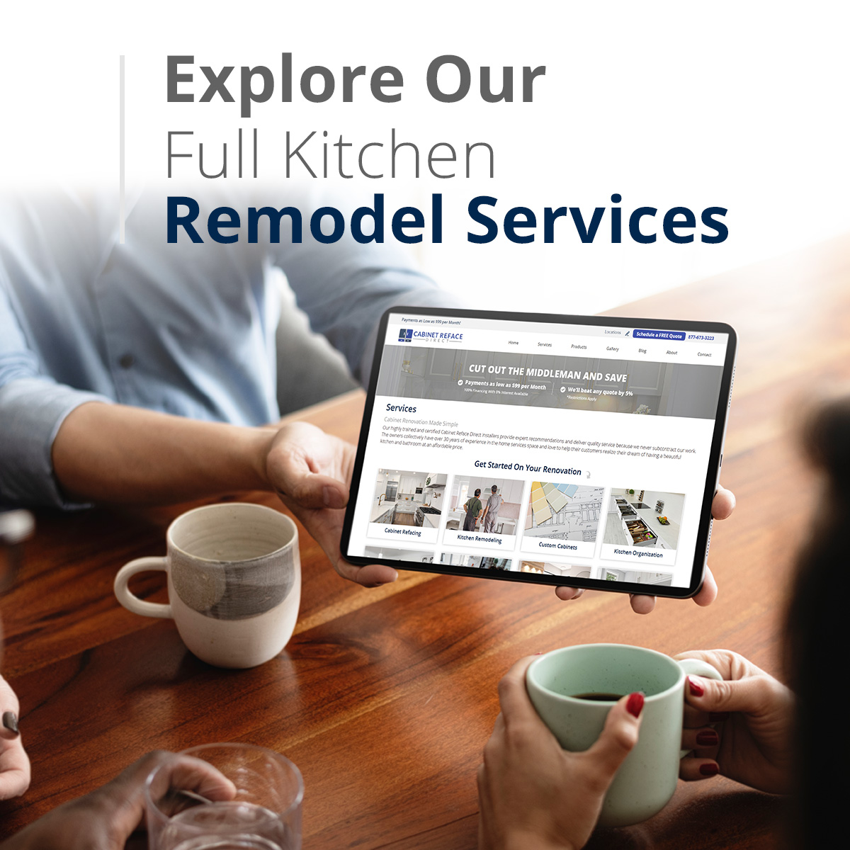 Explore Our Full Kitchen Remodel Services